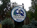 Sicamous' welcome sign