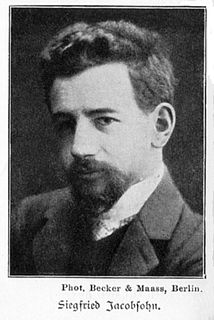 Siegfried Jacobsohn German writer