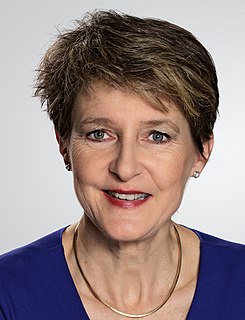 Simonetta Sommaruga member of the Swiss Federal Council