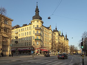 Byggnader i kvarteret Snöcklockan, Odengatan uppförda 1899-1901.