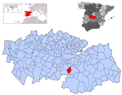 Extensión del municipio en la provincia.