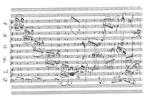 A musical manuscript