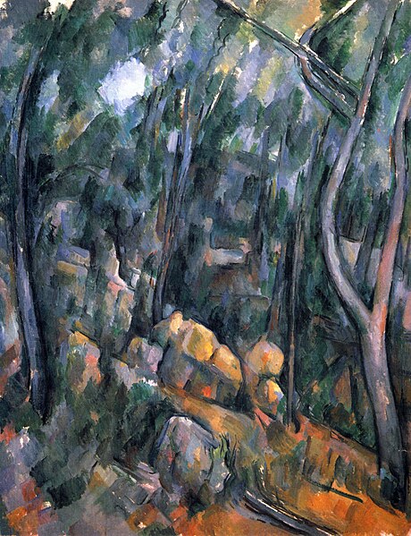 File:Sous-bois devant les grottes au-dessus du Château Noir, par Paul Cézanne.jpg