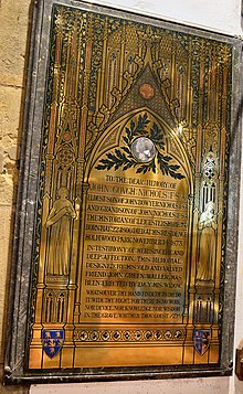 Brass to John Gough Nichols FSA South Holmwood, St Mary Magdalene, brass to John Gough Nichols FSA.jpg