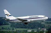 Boeing 737-200 der Spantax