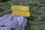 Deutsch: Die Karleck-Runde ist eine Wanderroute im Bereich des Rohrauer Hauses, der Bosruckhütte und der Ardnigalm. English: The hiking trail around the mountain Karleck is in the can be reached from alpine huts on alpine pasture Ardningalm and the alpine huts Bosruckhütte and Rohrauerhaus respectively.