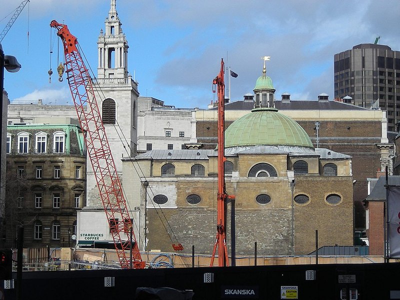 File:St Stephen Walbrook, from the steps of Cannon Street station - geograph.org.uk - 2226586.jpg