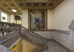 Stairwell at the William H. Welch Medical Library, the library of the Johns Hopkins Hospital in Baltimore, Maryland LCCN2013650462.tif