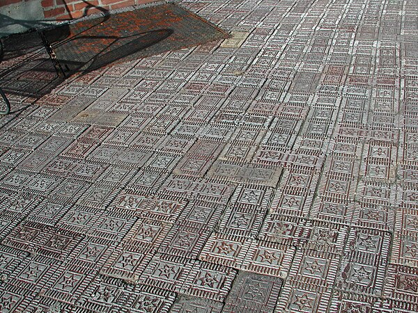 Star brick sidewalk