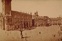 Praha, Staroměstské náměstí a radnice (kolem r. 1870), sbírka Scheufler
