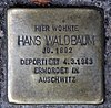 Stolperstein Akazienstr 3 (Schön) Hans Waldbaum.jpg