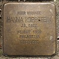 Stolperstein Braunschweig Zeppelinstrasse 2 Hanna Kopfstein.jpg