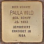 Stumbling block for Paula Wild (Erlangen) .jpg