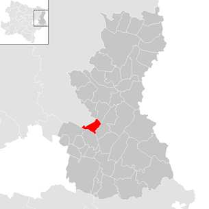 Lage der Gemeinde Strasshof an der Nordbahn im Bezirk Gänserndorf (anklickbare Karte)