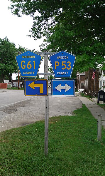 File:Street signs in Macksburg.jpg