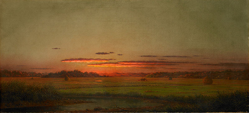 File:Sunset Haywagon in the Distance by Martin Johnson Heade.jpg