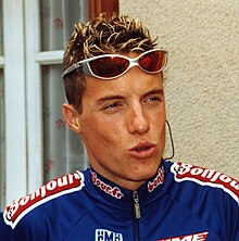 Foto som presenterte Sylvain Chavanel i 2001.