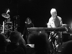 The Young Gods in 2007. From left to right: Trontin, Treichler, Monod