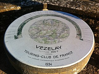 Table d'orientation de Vézelay.