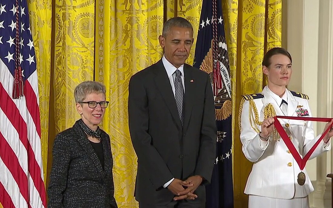 File:Terry Gross at White House, medal.jpg