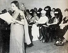 The Third International Conference, Bombay, 1952, Family Planning Association India
Avabai Wadia (reading message), Sarvepalli Radhakrishnan, Dhanvanthi Rama Rau, Margaret Sanger Third International Conference FPA India.jpg