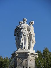 Le Commerce et l'agriculture, Aix-en-Provence, place de la Rotonde