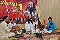 Thrikodithanam sachidanandan ,singer,during a concert in Kollam