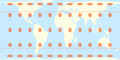 World map in a Smyth-Craster cylindrical equal-area projection with Tissot's Indicatrices