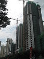 Flats under construction at Toa Payoh Central
