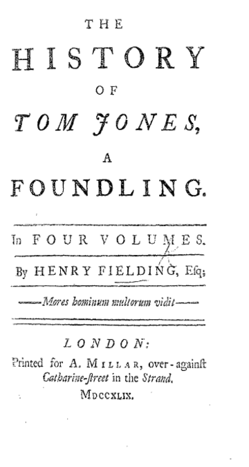 The History of Tom Jones, a Foundling