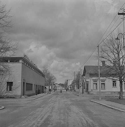 Torggatan, the main street of Mariehamn, 1944