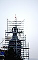 Tostes (church roof being repaired).JPG