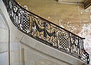 Détail de la rampe d'escalier de l'hôtel de Castellane.