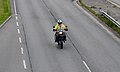 * Nomination: Motorcycle during Tour of Norway 2019.--Peulle 07:03, 4 June 2019 (UTC) * Review What should the picture show me? If I look closely, I recognize some BMW motorcycle. Any connection with the event mentioned in the description can not be seen. -- Spurzem 12:27, 4 June 2019 (UTC)  Done It's a service motorcycle; several dozen were driving up and down the course to make sure it was closed for traffic.--Peulle 13:22, 4 June 2019 (UTC)