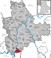 Lage der Gemeinde Triefenstein im Landkreis Main-Spessart