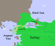 L'entrée en guerre de l'Empire ottoman 1914/18 220px-Turkish_Strait_disambig.svg
