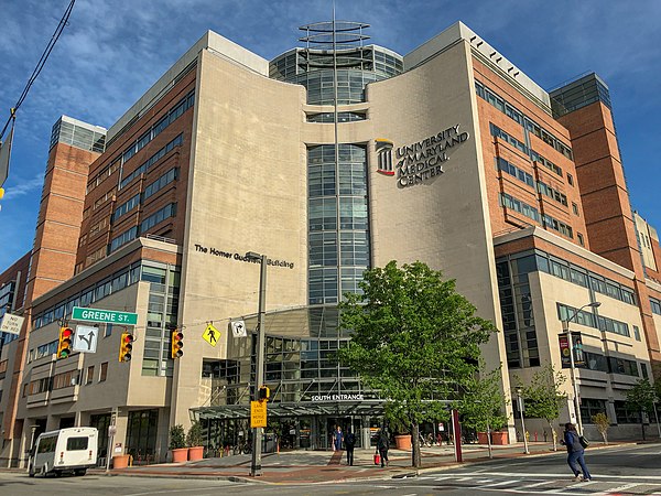 University of Maryland Medical Center in Downtown Baltimore