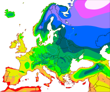 Hardiness zones of Europe and surrounding regions
.mw-parser-output .legend{page-break-inside:avoid;break-inside:avoid-column}.mw-parser-output .legend-color{display:inline-block;min-width:1.25em;height:1.25em;line-height:1.25;margin:1px 0;text-align:center;border:1px solid black;background-color:transparent;color:black}.mw-parser-output .legend-text{}
1
2
3
4
5
6
7
8
9
10
11 USDA hardiness zones of Europe.svg