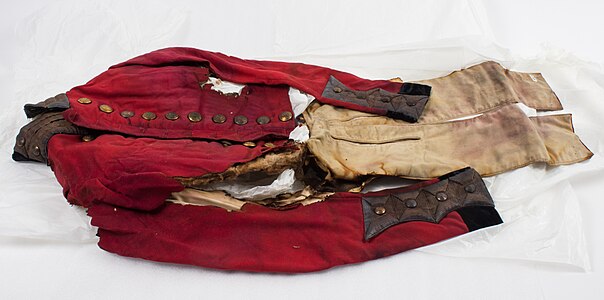 58th Regt coatee worn by Asst Surg Thomas Philson, MD. Auckland Museum