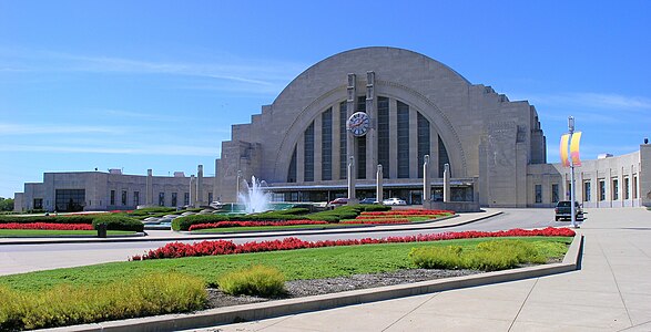 The Union Terminal in Cincinnati, Ohio, (1933) is now an art museum and cultural center.