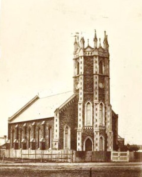 Unitarian Christian Church, Wakefield Street, Adelaide c. 1865