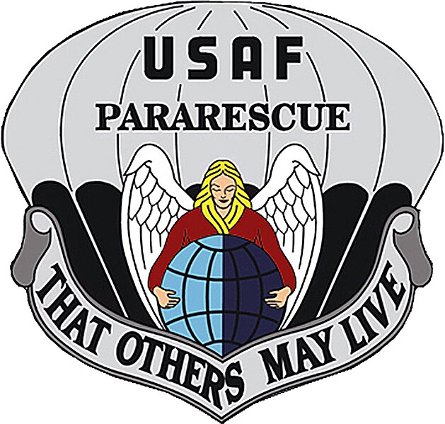 File:United States Air Force Pararescue Emblem "That Others May Live".jpg