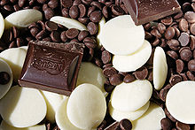 Chocolate cubes, pistoles and callets Various chocolate types.jpg