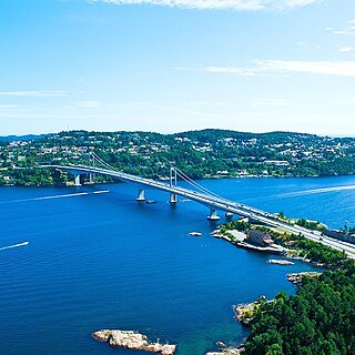 Varodd Bridge Road bridges in Adger county, Norway