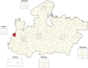 Vidhan Sabha constituencies of Madhya Pradesh (221-Sailana).png