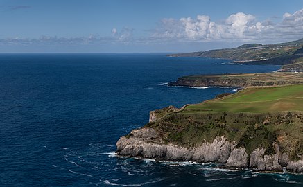 View from Miradouro de Santa Iria, São Miguel Island, Azores, Portugal