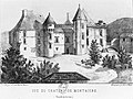 Charles Deveze, view of the Château de Montaigne (19th century)