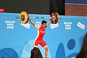 Deutsch: Gewichtheben bei den Olympischen Jugendspielen 2018; Tag 2, 10. Oktober 2018; Jungen 62 kg English: Weightlifting at the 2018 Summer Youth Olympics at 8 October 2018 – Boys' 62 kg