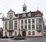 Rathaus Weinfelden mit Brunnen