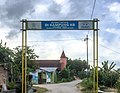 Gapura selamat datang di Desa Lumban Toruan.